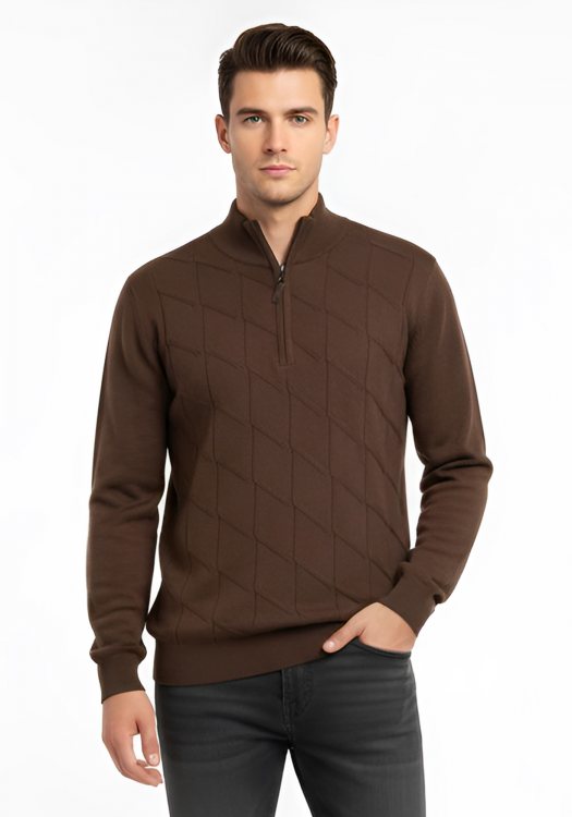 Monte Napoleone Half-Zip της σειράς Lupetto - 252 40 3325 4312 3 Brown