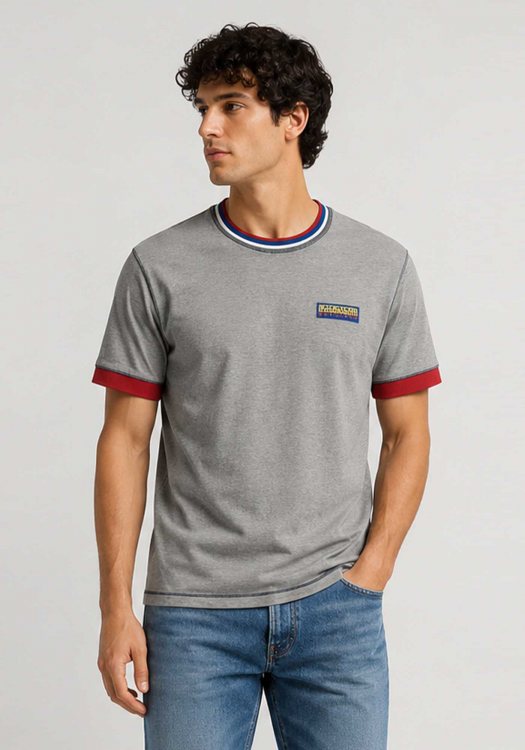 Napapijri Μπλούζα Poly - N0YIFH160 160 Midgrey Mel