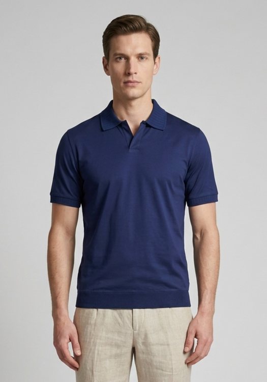 Nino Marini Polo Μπλούζα Merci - XMNIN82600 0230 Blue
