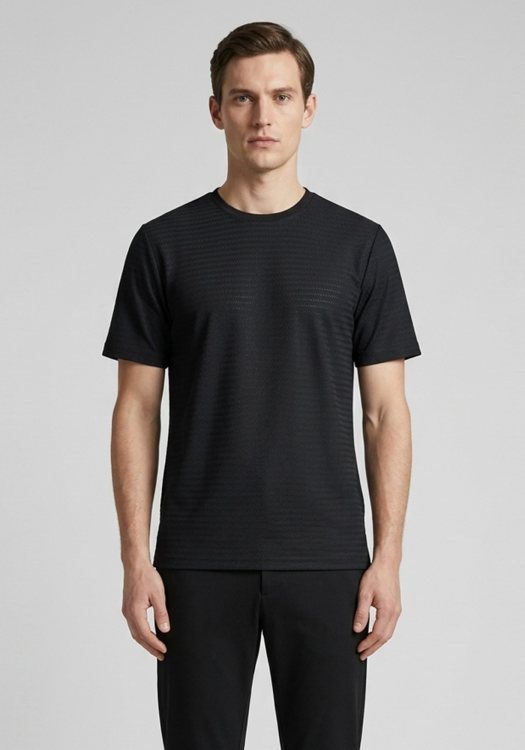 Nino Marini T Shirt Basic - 82152 00045 Black