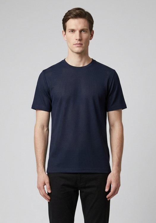 Nino Marini T Shirt Basic - 82155 00235 Blue