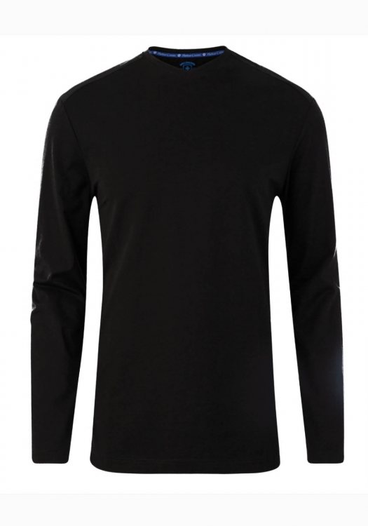 Ανδρική μπλούζα σε κανονική γραμμή - Black 972
