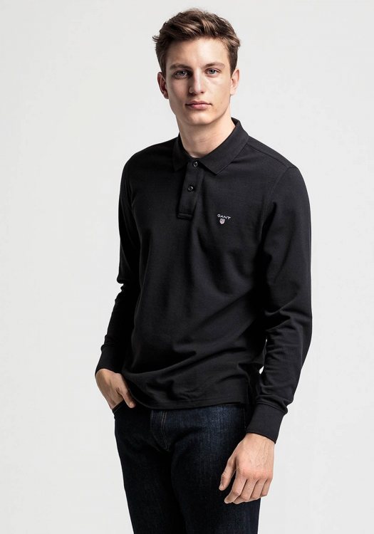 GANT Piqué Polo μπλούζα της σειράς Original - 5201 005 Black