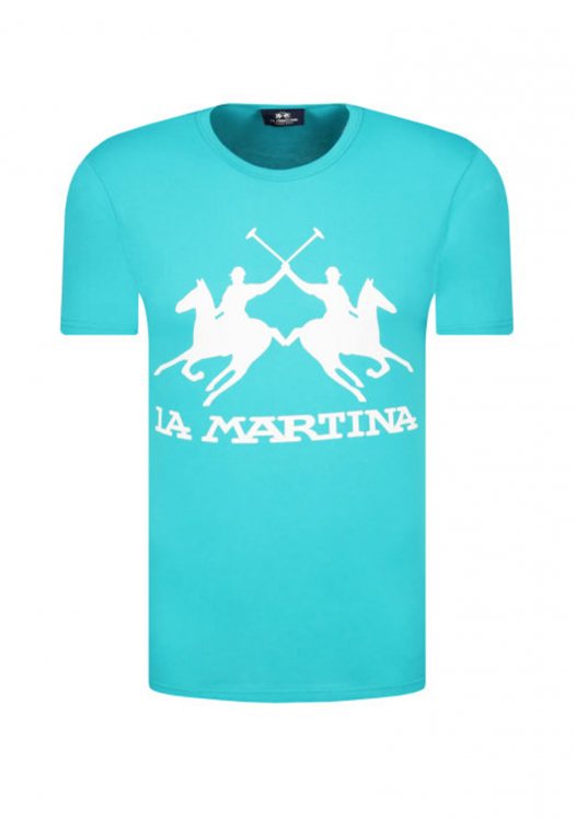 LA MARTINA Κοντομάνικη Μπλούζα της σειράς Man Jersey - PMR001 3133 Ceramic