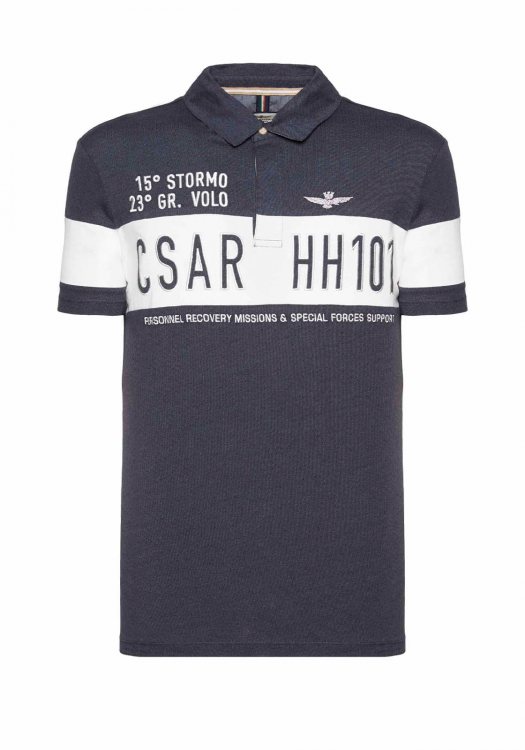 Aeronautica Militare Regular Fit Polo - PO1425 Blue