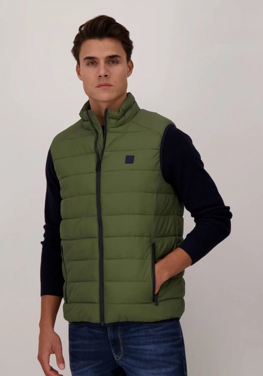 Fynch Hatton Αμάνικο Jacket της σειράς Padded Vest - 1313 2609 701 Dusty Olive