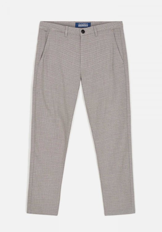GABBA Chino της σειράς Paul Billo - 10378 0007 Beige Check