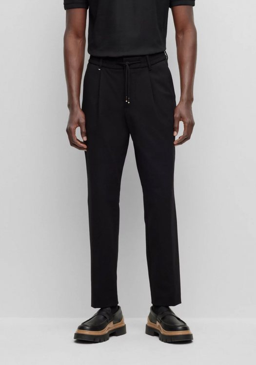BOSS Υφασμάτινο Παντελόνι της σειράς Perin - 50498126 001 Black
