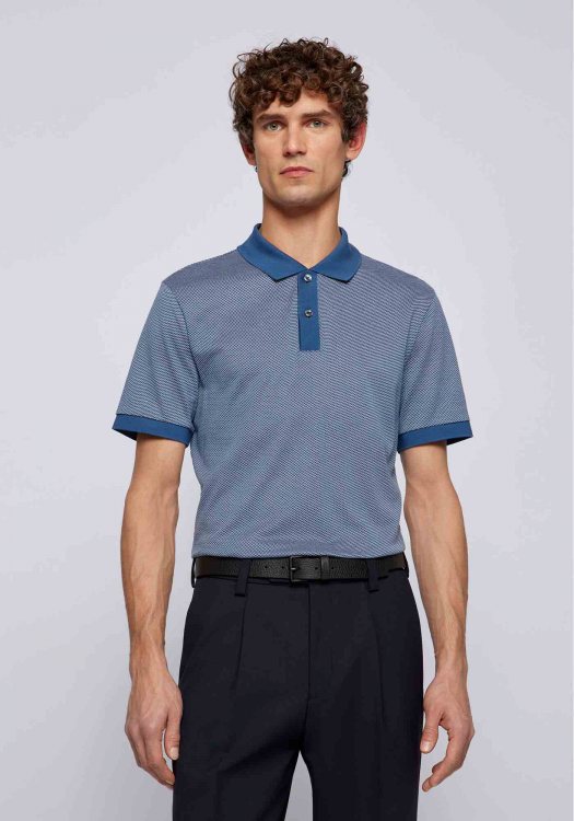 BOSS Κοντομάνικη Polo της σειράς Phillipson 103 - 50467099 413 Dark Blue