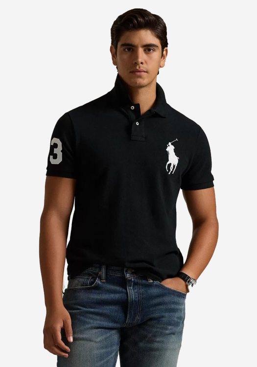 Polo Ralph Lauren Polo Μπλούζα της σειράς Big Pony - 710688969 001 Black