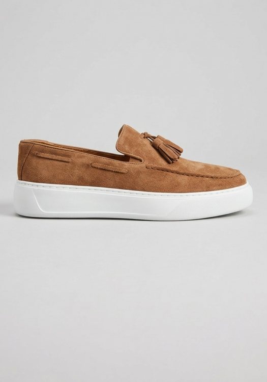 RIVIERA Shoes Suede Loafers - 2073Α Brown