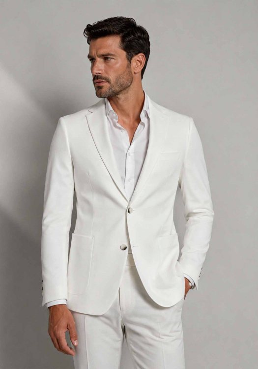 Fragosto Σακάκι Pesto - FRΒ2526 73904-26 060 White