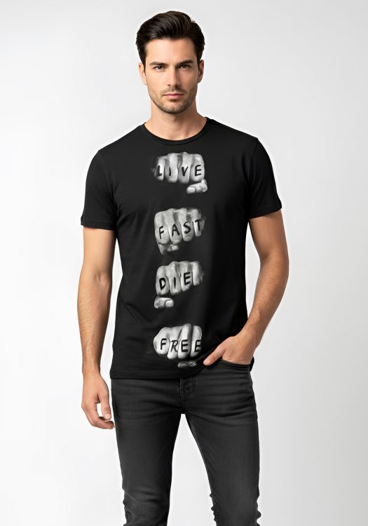 Religion T-shirt της σειράς Graph - B2116FSF06 Black