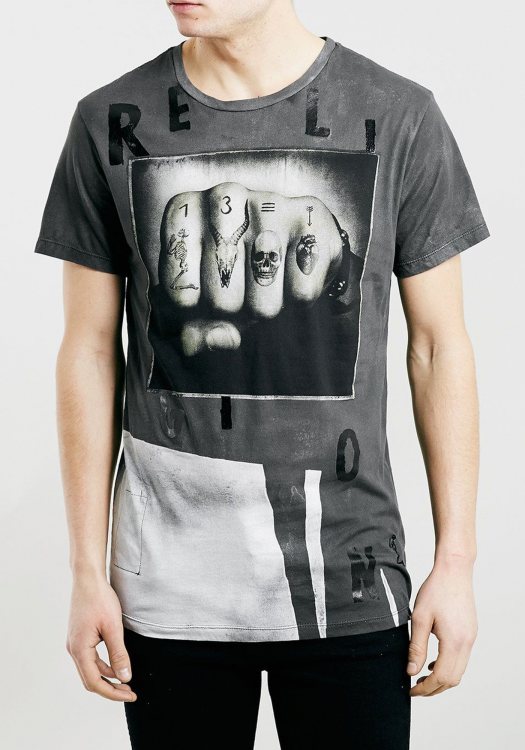 Religion T-shirt της σειράς Graph - B215BDF02 Grey