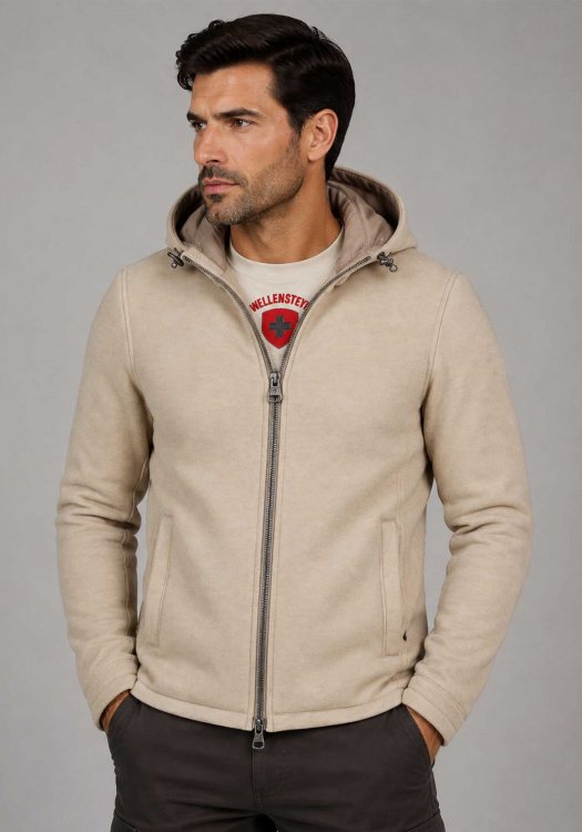 Wellensteyn Ζακέτα Sarasota Men - SARAM 1000 Cashmeremelange/Moonstone