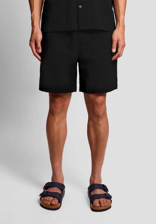 Lyle & Scott Βερμούδα Textured - SH2405V Z865 Jet Black