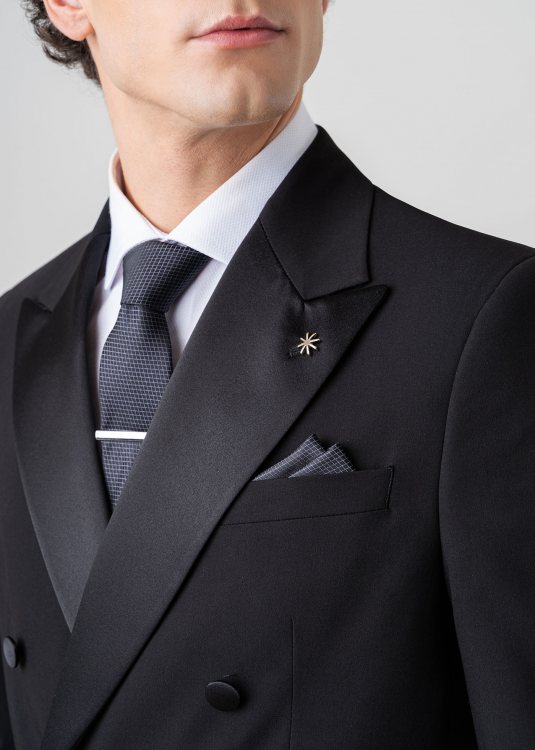Manuel Ritz Σταυρωτό Κοστούμι της σειράς Jacket - 3830AR3378 253104 99 Black φωτογραφία