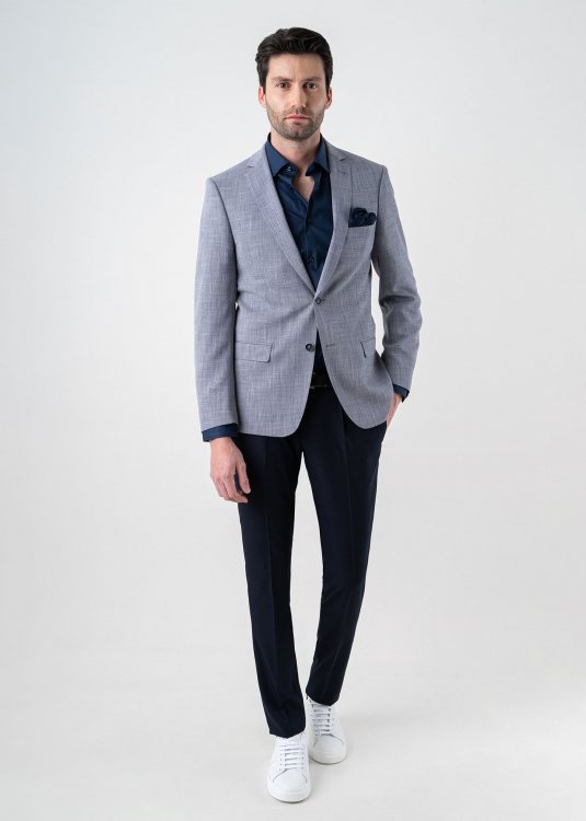 Fragosto Σακάκι της σειράς Dale - FRB24 6422 022 002 Grey Blue