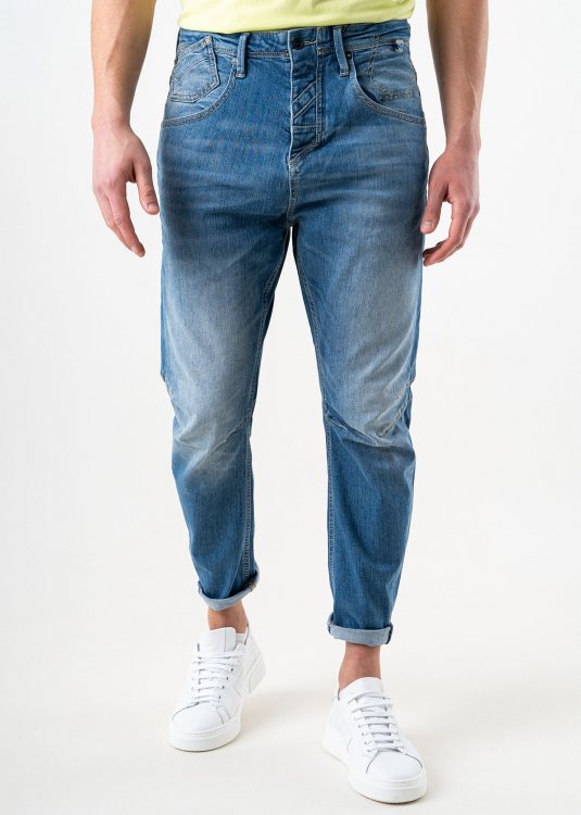 GABBA Jean Παντελόνι της σειράς Bust Baggy - 10883 5002 Mid Blue Denim