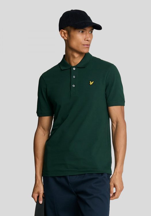 Lyle & Scott Polo Μπλούζα της σειράς Plain - SP400VOG W486 Dark Green