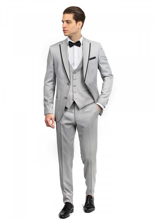 Fragosto Smokin της σειράς Suit - TUX1784 Light Grey