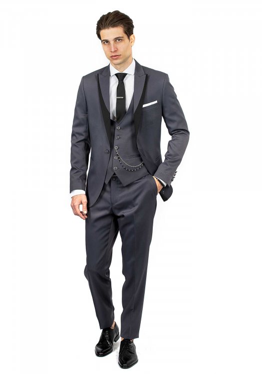 Fragosto Smokin της σειράς Suit - FRS263 Dark Grey