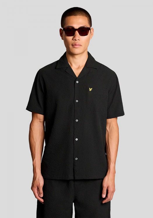 Lyle & Scott Πουκάμισο Resort - SW2409V Z865 Jet Black