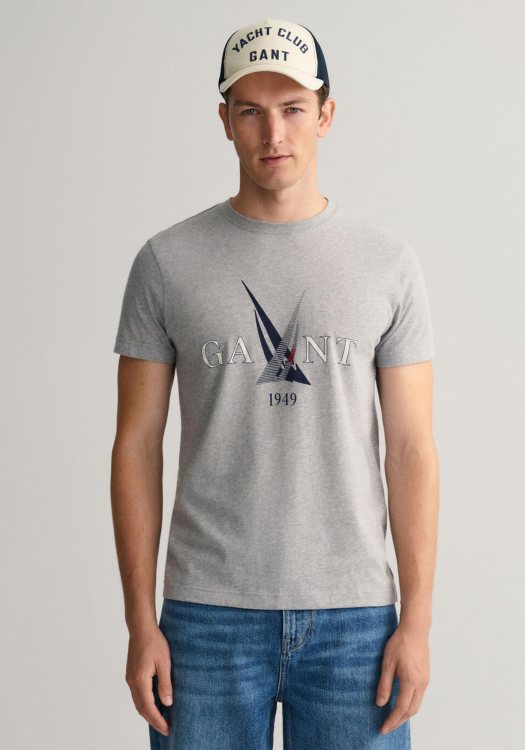 GANT Μπλούζα της σειράς Sail - 2003163 093 Grey Melange