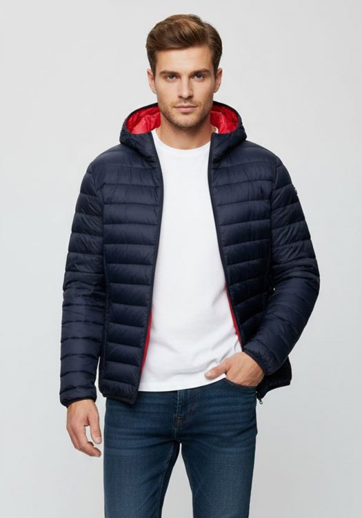 Schott N.Y.C Μπουφάν της σειράς Urban puffer - SILVERADO 410 Navy