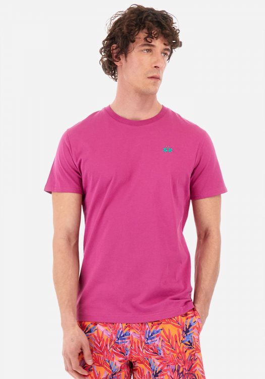 La Martina Κοντομάνικη Μπλούζα της σειράς Serge - YMR004 JS206 05248 Pink