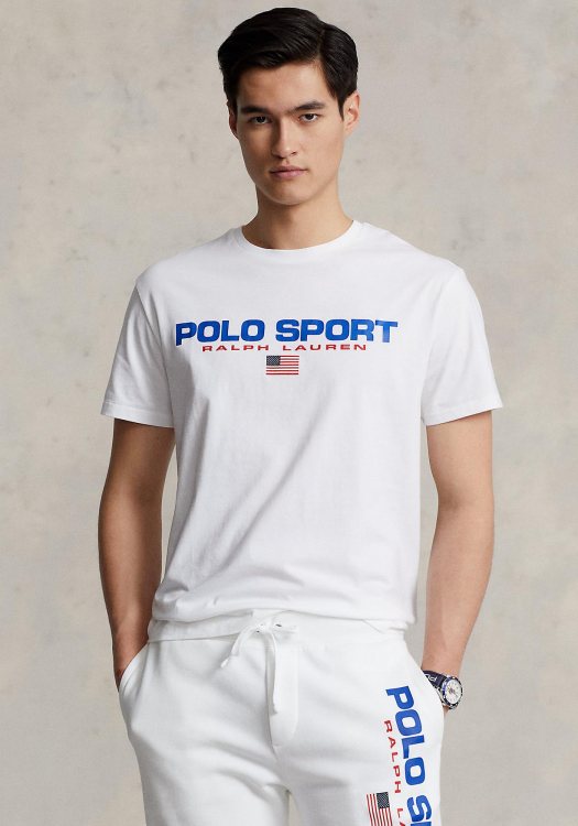 Polo Ralph Lauren Μπλούζα της σειράς Sport Jersey - 710750444 002 White
