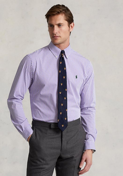 Polo Ralph Lauren Πουκάμισο της σειράς Striped Stretch - 710865768 005 Purple