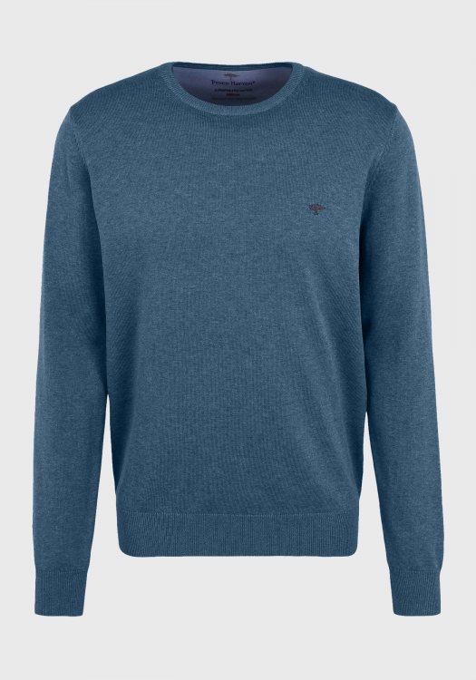 Fynch Hatton Πλεκτή μπλούζα της σειράς Superfine - 1213 210 613 Dolphin