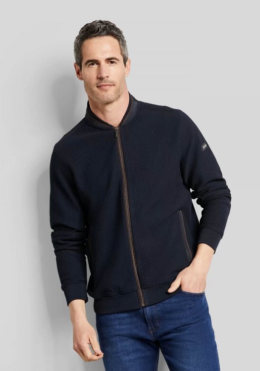 Bugatti Πλεκτή Ζακέτα της σειράς Sweat - 8750 45078 390 Navy Brown