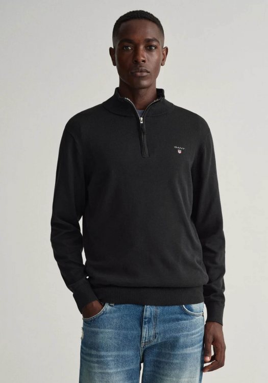 GANT Half Zip της σειράς Sweater - 8030555  005 Black