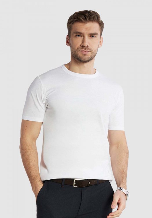 BOSS Κοντομάνικη Μπλούζα της σειράς Tegood - 50508243 100 White
