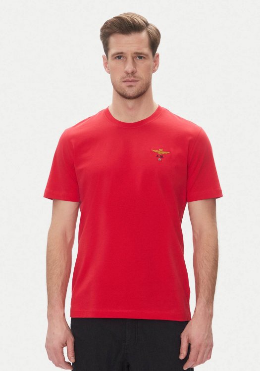 Aeronautica Militare Μπλούζα της σειράς Jersey - TS1580 19333 Tango Red