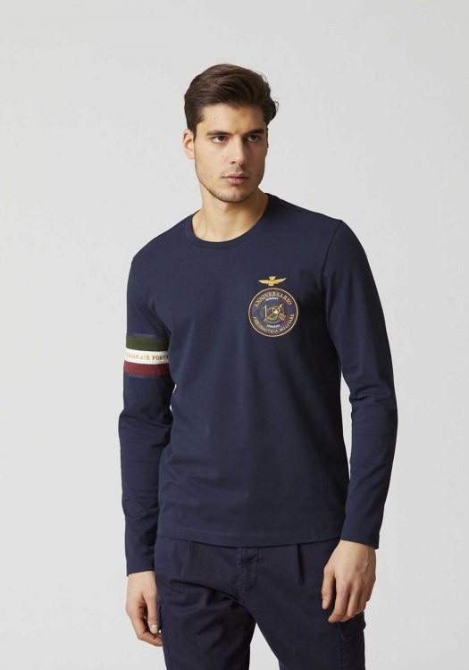 Aeronautica Militare Μπλούζα της σειράς 100th Anniversary - TS2138 08358 Dark Blue