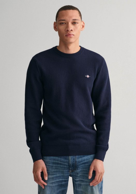 GANT Sweater της σειράς Light Texture - 8030168 433 Evening Blue