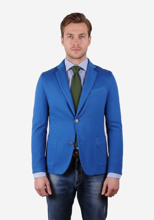 The Italians Gentlemen Blazer - Royal Blue