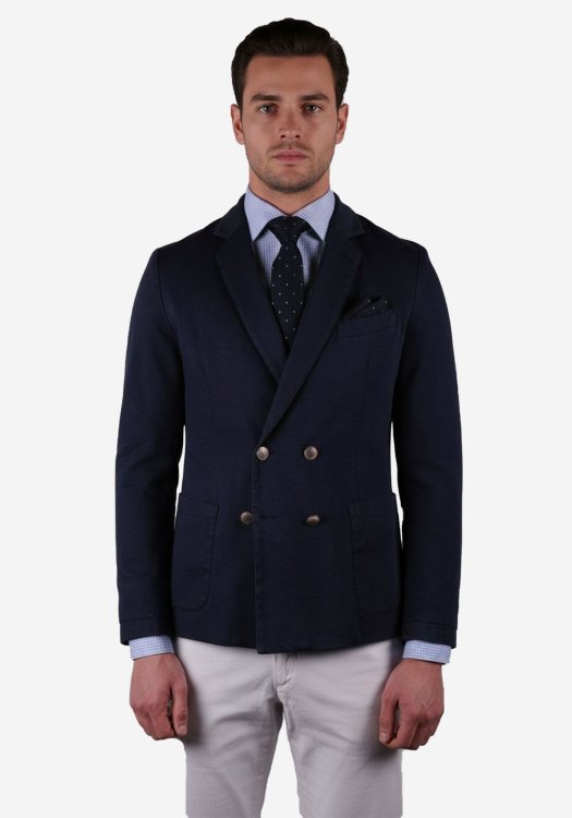 The Italians Gentlemen Blazer Double Breasted - Navy