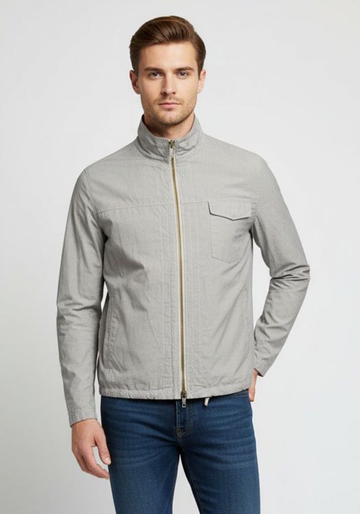 Thomas Burberry Καλοκαιρινό Jacket σε άνετη γραμμή - 10363 3367 9034 Grey