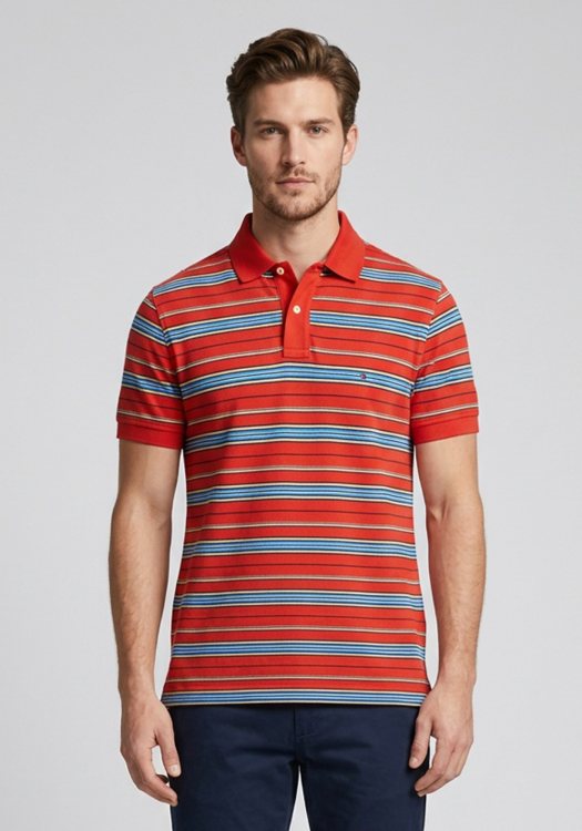 Tommy Hilfiger Μπλούζα Stripe - 0883517550 0821394 647 Red Stripe