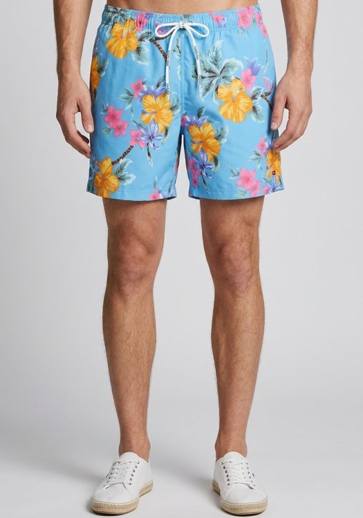 Tommy Hilfiger Μαγιό Flowers - 0P81115636 Ciel Print