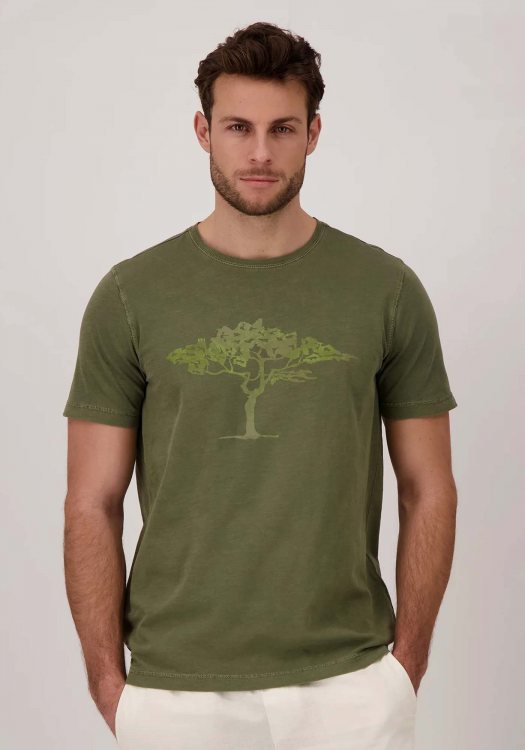 Fynch Hatton T Shirt της σειράς Tree - 1304 4015 701 Dusty olive