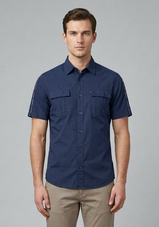 Trussardi Jeans Πουκάμισο Basic - 524134 49 Blue