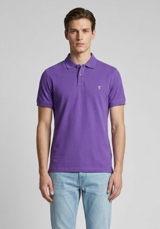 Trussardi Jeans Μπλούζα Polo - 523012 28 Purple