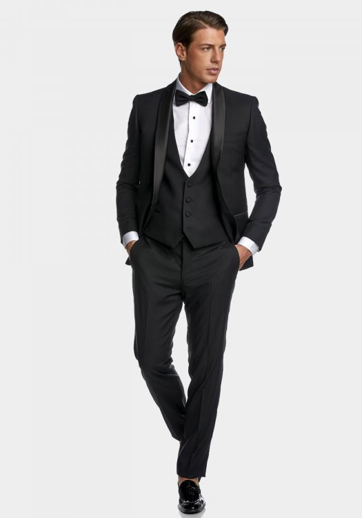 Guy Laroche 2 Pieces Κοστούμι της σειράς Tuxedo - GL2211140 10859 38 Black