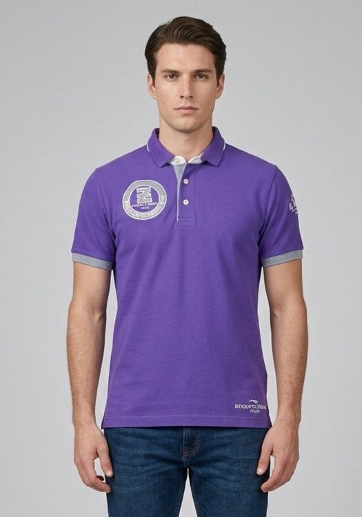 U.S. Polo Assn Polo Μπλούζα Logo - 000440 3538 Purple