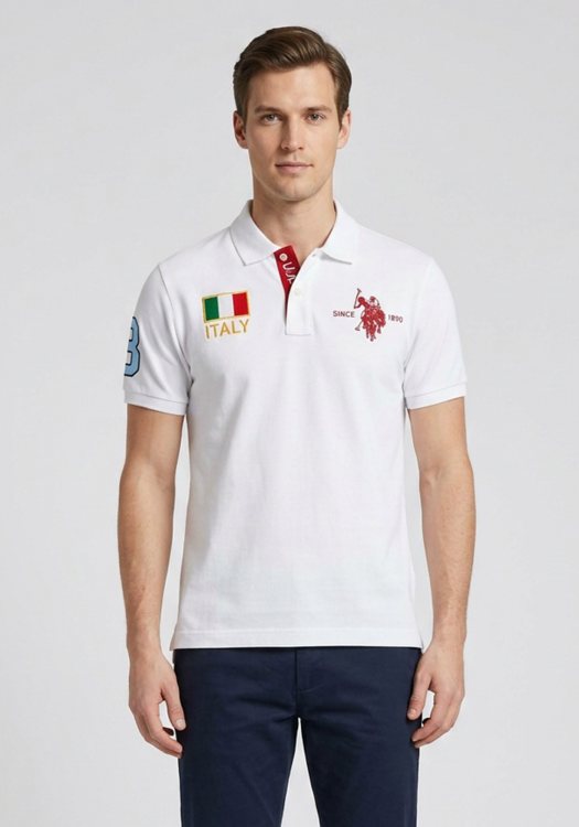 U.S. Polo Assn Μπλούζα Polo - 02152 47357 100 White